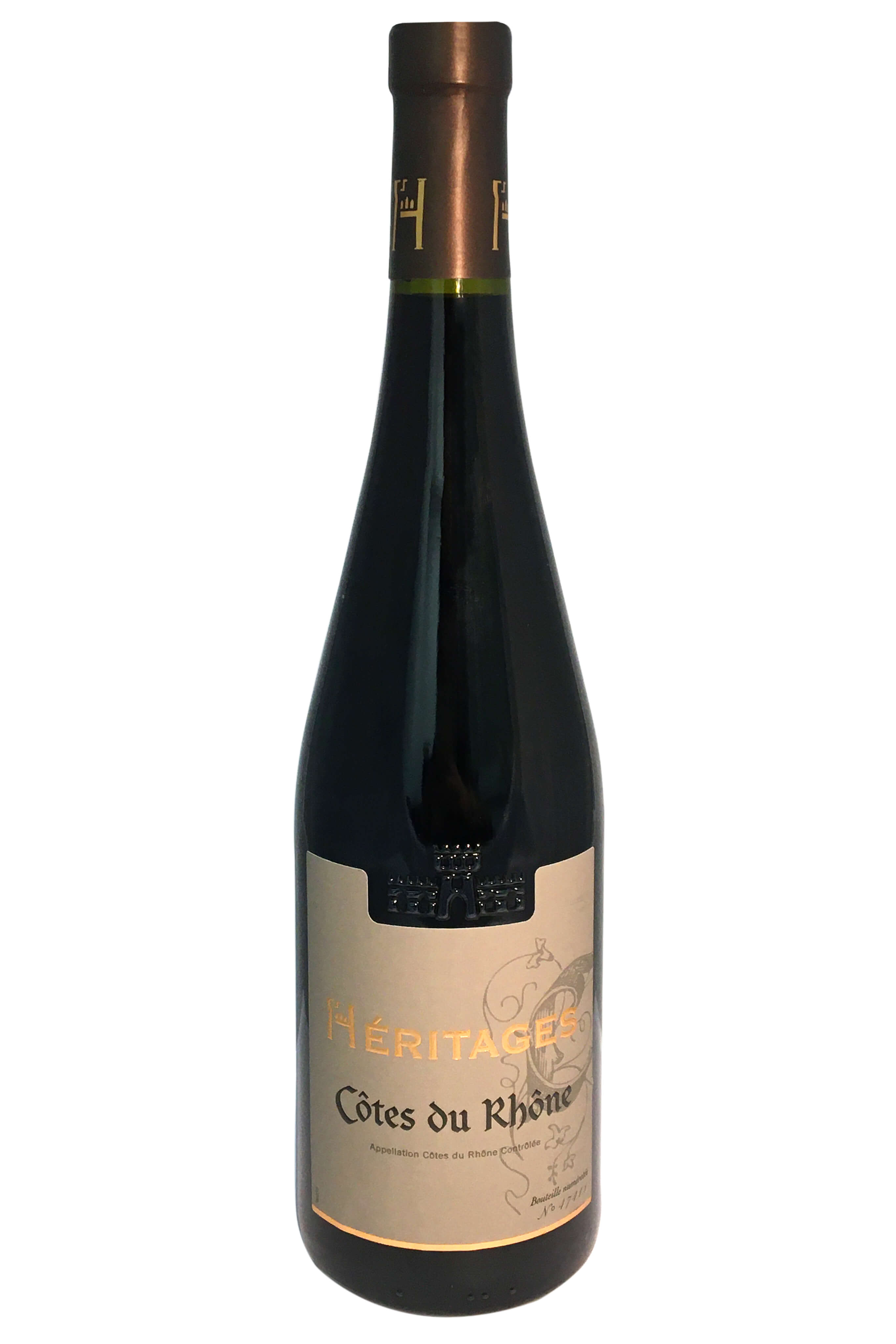 Héritages Côtes 2020er Wein du von Baumann Ogier Rhône Rotwein - 0,75l