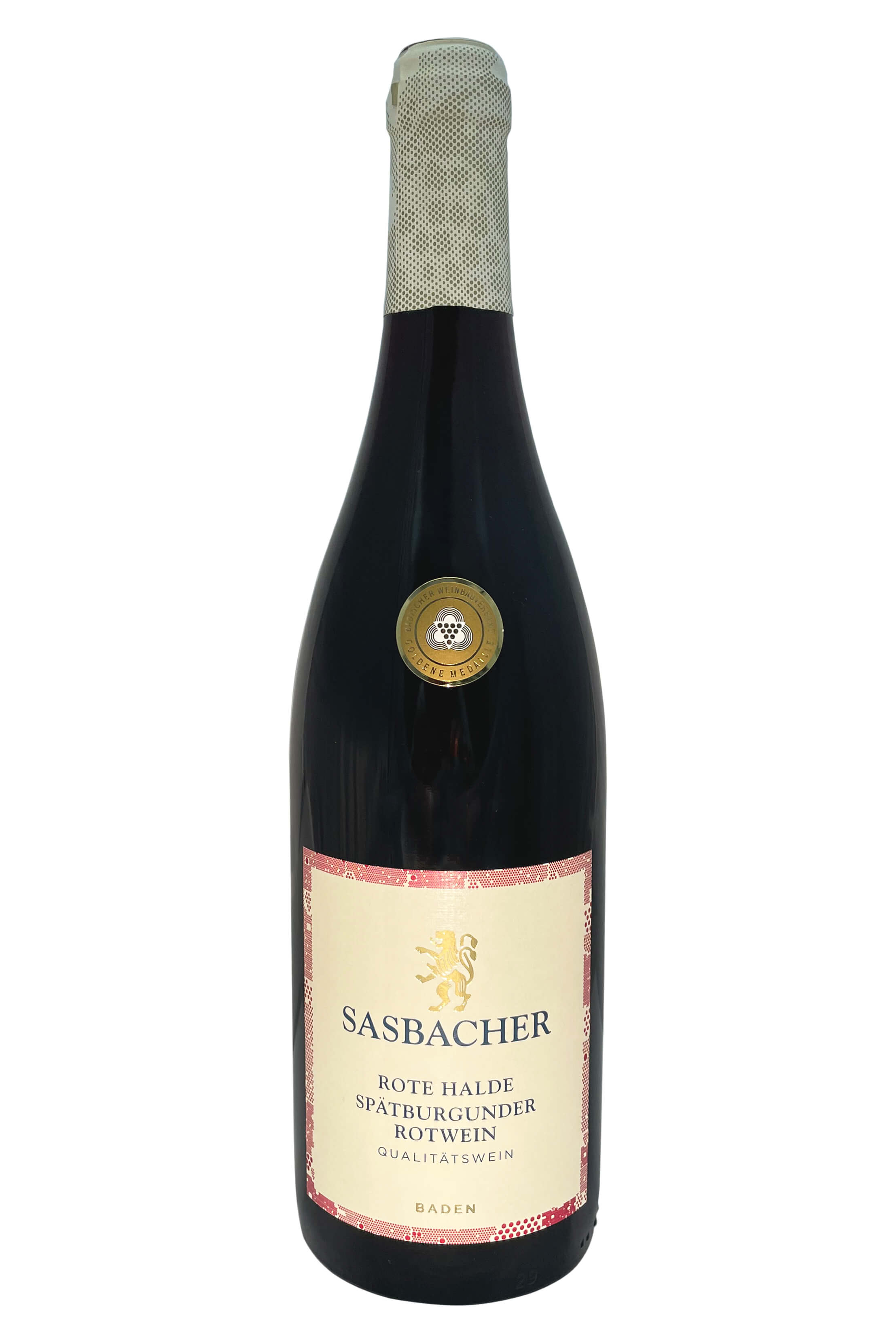 Halde Rote Sasbacher Wein 0,75l - von Spätburgunder Baumann Qba Rotwein